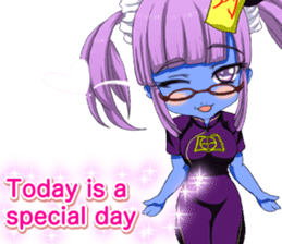 Jiang Shi Girl Sakura Festival English sticker #15715728