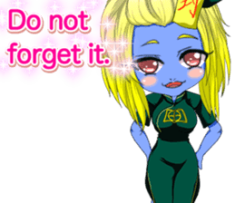 Jiang Shi Girl Sakura Festival English sticker #15715729