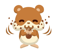 This sweets turns into an animal. sticker #15716003