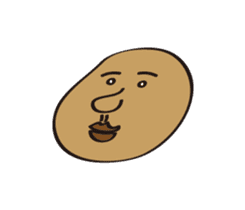 The heart and mind of potato sticker #15716042