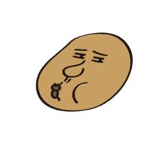 The heart and mind of potato sticker #15716043