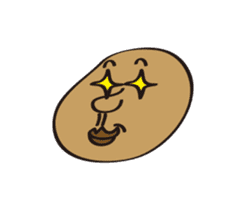 The heart and mind of potato sticker #15716044