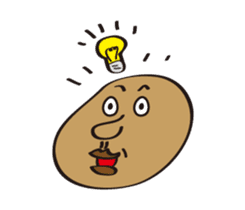 The heart and mind of potato sticker #15716049