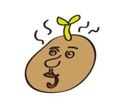 The heart and mind of potato sticker #15716073