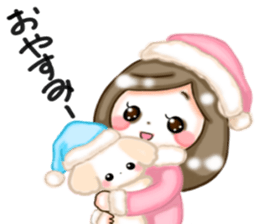 Girls and dogs sticker #15717032