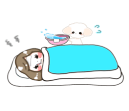 Girls and dogs sticker #15717054