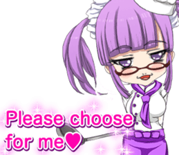 Lovely chefs girl English sticker #15717200