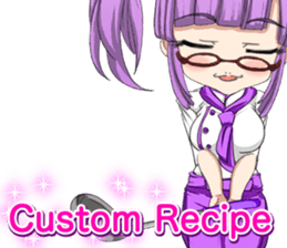 Lovely chefs girl English sticker #15717204