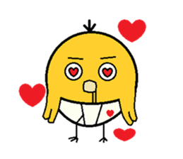 just newborn A pretty cute chickSticker sticker #15717354