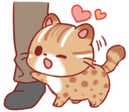 Cute Leopard Cat sticker #15717435