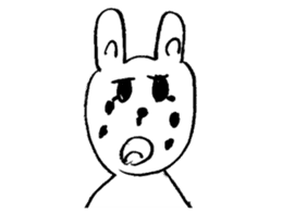 The name of the rabbit is utako sticker #15717489
