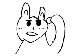 The name of the rabbit is utako sticker #15717501