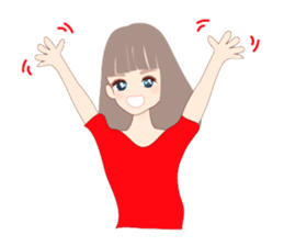 female action stickers sticker #15717601