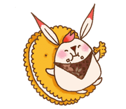 Cherry Blossoms Rabbit sticker #15717876