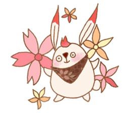 Cherry Blossoms Rabbit sticker #15717881
