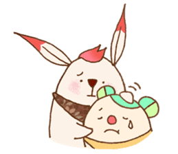 Cherry Blossoms Rabbit sticker #15717884