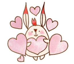 Cherry Blossoms Rabbit sticker #15717897