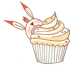 Cherry Blossoms Rabbit sticker #15717899