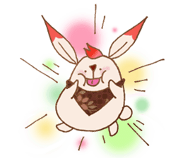Cherry Blossoms Rabbit sticker #15717901