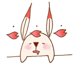 Cherry Blossoms Rabbit sticker #15717903