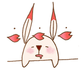 Cherry Blossoms Rabbit sticker #15717903