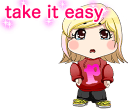 Lovely Hip Hop Baby English sticker #15718725