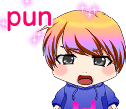 Lovely Hip Hop Baby English sticker #15718726