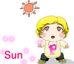 Lovely Hip Hop Baby English sticker #15718728