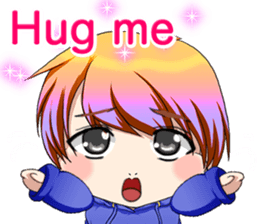 Lovely Hip Hop Baby English sticker #15718730