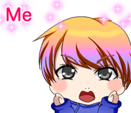 Lovely Hip Hop Baby English sticker #15718738