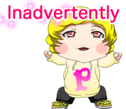 Lovely Hip Hop Baby English sticker #15718740