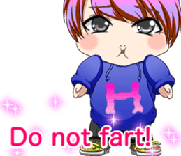 Lovely Hip Hop Baby English sticker #15718742