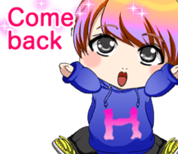 Lovely Hip Hop Baby English sticker #15718754