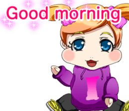 Lovely Hip Hop Baby English sticker #15718755