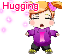 Lovely Hip Hop Baby English sticker #15718759