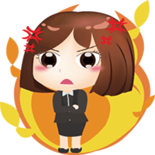 Pretty Office worker sticker #15719410