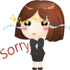 Pretty Office worker sticker #15719412