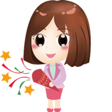 Pretty Office worker sticker #15719413