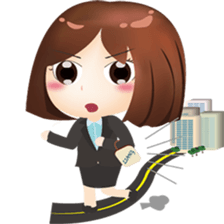 Pretty Office worker sticker #15719415