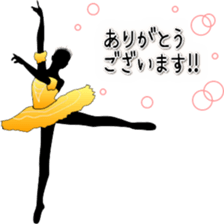 Ballet silhouette Beautifulsticker*act.3 sticker #15720650
