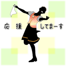 Ballet silhouette Beautifulsticker*act.3 sticker #15720654