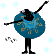 Ballet silhouette Beautifulsticker*act.3 sticker #15720663