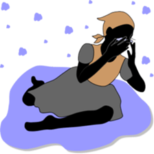 Ballet silhouette Beautifulsticker*act.3 sticker #15720674