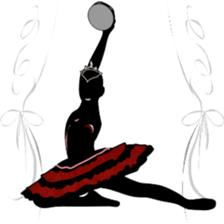 Ballet silhouette Beautifulsticker*act.3 sticker #15720680
