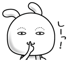 Rabbit of a natural face sticker #15720763