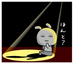 Rabbit of a natural face sticker #15720764