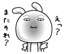 Rabbit of a natural face sticker #15720765