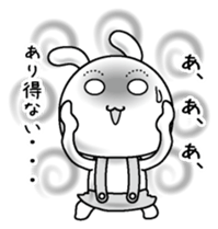 Rabbit of a natural face sticker #15720766