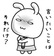 Rabbit of a natural face sticker #15720775