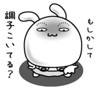 Rabbit of a natural face sticker #15720779